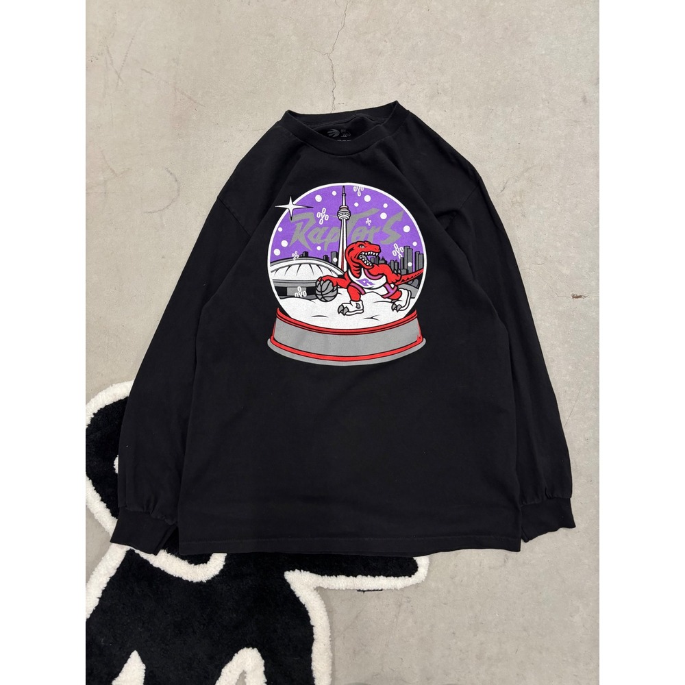 OVO x Toronto Raptors Christmas Day 2019 Long Sleeve Shirt Black Mens Large